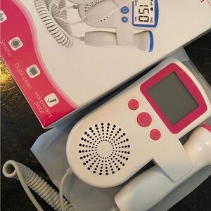 White and Pink Digital Fetal Doppler